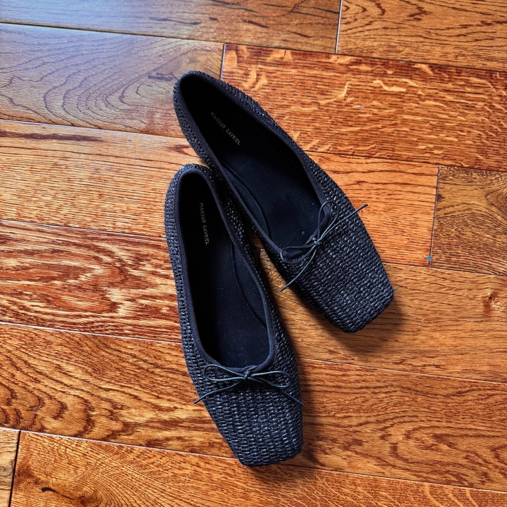 ❌SOLD❌Mansur Gavriel Black Woven Flats
